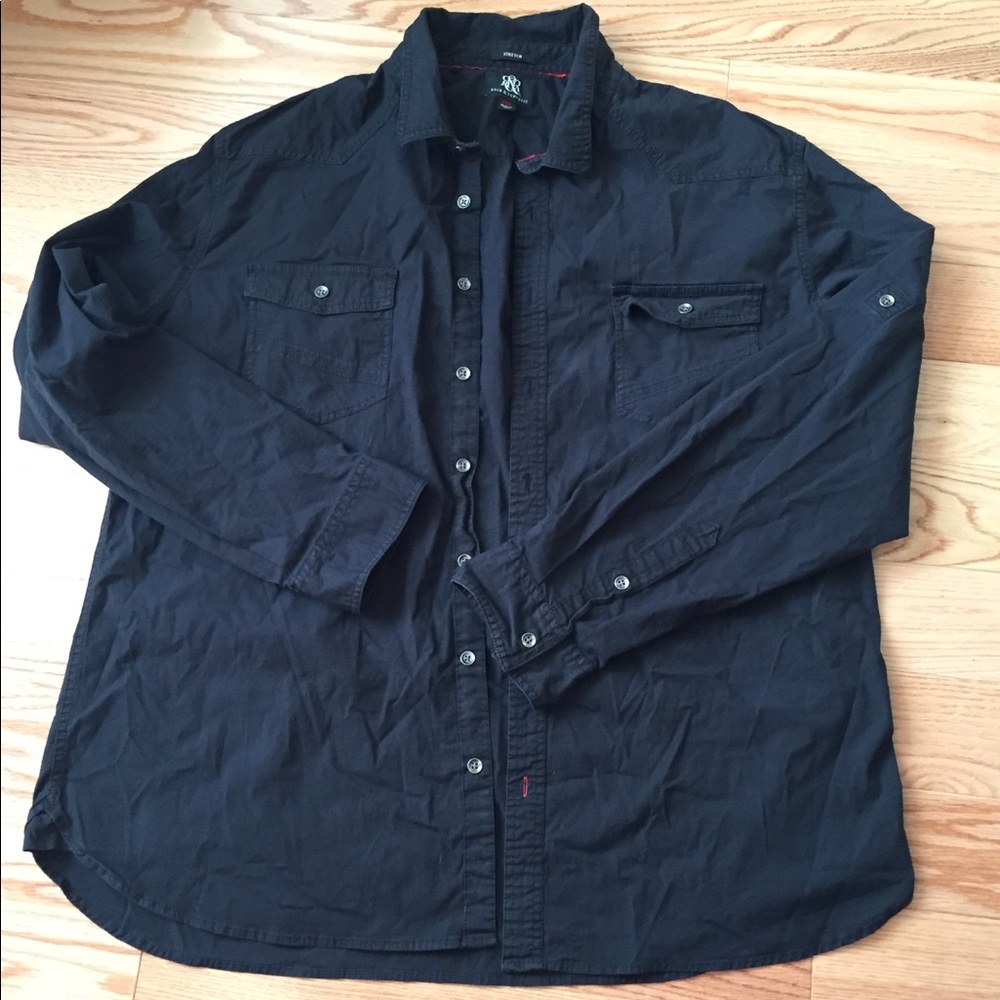 Rock and Republic black long sleeve shirt